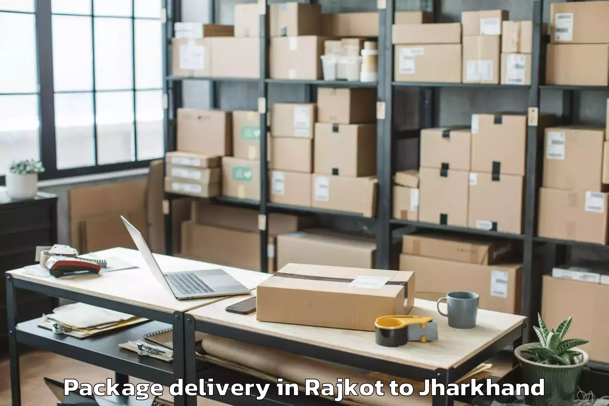 Professional Rajkot to Mahagama Package Delivery